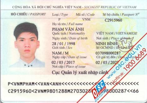 Visa du học Nhật Bản: Phạm Văn Ánh lên đường du học trường Nhật ngữ Katugaku Shoin